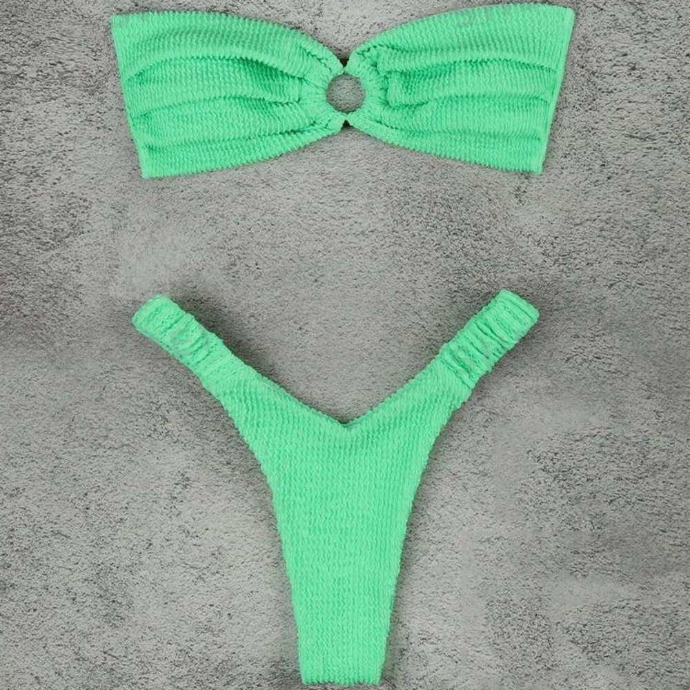Brand new strapless bikini European style bathing suit